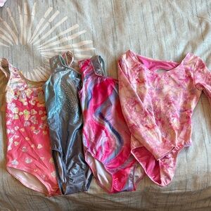 Girls leotards; 4 pieces